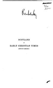 Cover of: Scotland in early Christian times