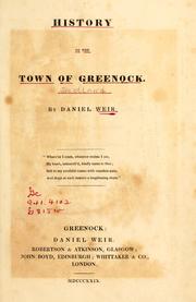 History of the town of Greenock by Daniel Weir