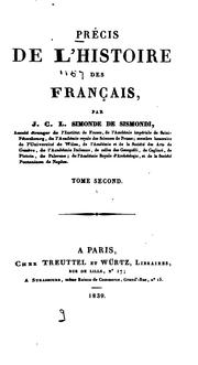 Cover of: Précis de l'histoire des Français