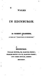 Cover of: Walks in Edinburgh. by Robert Chambers