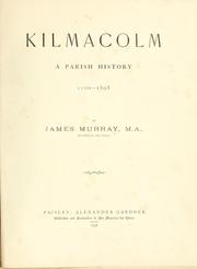 Cover of: Kilmacolm by Murray, James M.A.