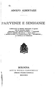 Cover of: Parvenze e sembianze ...