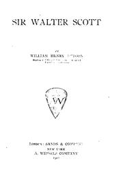 Cover of: Sir Walter Scott