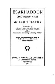 Cover of: Esarhaddon, and other tales