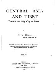 Cover of: Central Asia and Tibet. by Sven Hedin