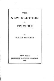 Cover of: The new Glutton, or epicure