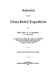 Cover of: America in the China relief expedition