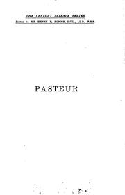 Cover of: Pasteur by Percy Frankland