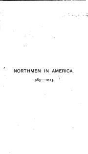 Cover of: The discovery of America by the Northmen, 985-1015 by Edmund F. Slafter
