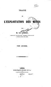 Cover of: Traité de l'exploitation des mines