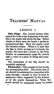 Cover of: Teachers' manual for second reader