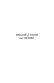 Cover of: Ballads of valor and victory by Clinton Scollard