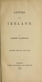 Cover of: Letters from Ireland.