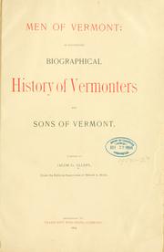 Men of Vermont by Jacob G. Ullery