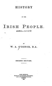 Cover of: History of the Irish people.