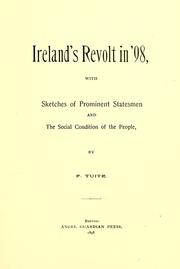 Cover of: Ireland's revolt in '98