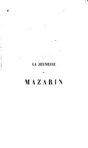 Cover of: La jeunesse de Mazarin by Cousin, Victor