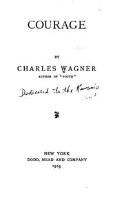 Cover of: Courage by Charles Wagner