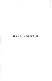 Cover of: Hans Holbein