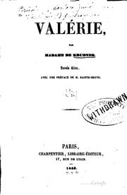 Cover of: Valérie