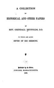 Cover of: A collection of historical and other papers