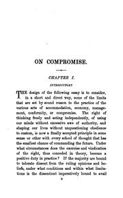 Cover of: On compromise