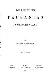 Die Reisen des Pausanias in Griechenland by Rudolf Heberdey