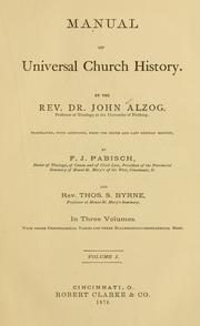 Cover of: Manual of universal church history.