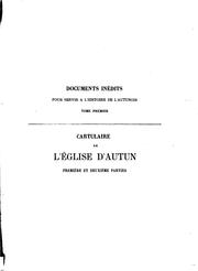 Cover of: Cartulaire de l'église d'Autun ...