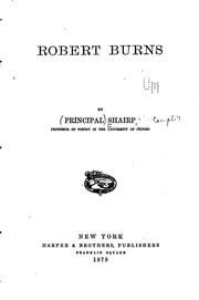 Cover of: Robert Burns by John Campbell Shairp