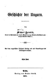 Cover of: Geschichte der Ungarn.