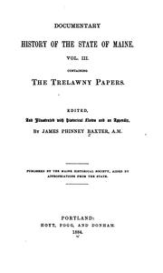 Cover of: ...Trelawny papers.