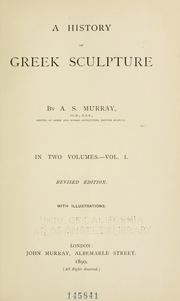Cover of: A history of Greek sculpture