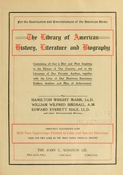 Cover of: The library of American history, literature and biography ...