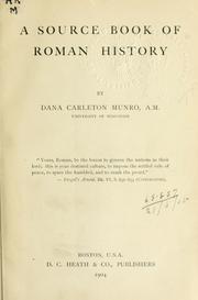 Cover of: A source book of Roman history