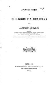 Cover of: Apuntes viejos de bibliografía mexicana
