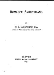 Cover of: Romance Switzerland by William Denison McCrackan