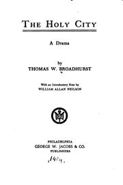 Front cover of The holy city by Thomas W. Broadhurst
