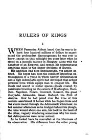 Cover of: Rulers of kings by Gertrude Atherton