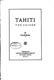 Cover of: Tahiti the golden
