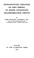 Cover of: Introductory treatise on Lie's theory of finite continuous transformation groups