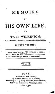 Cover of: Memoirs of his own life