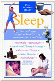 Cover of: Help Yourself To Health: Sleep