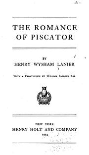 Cover of: The romance of Piscator