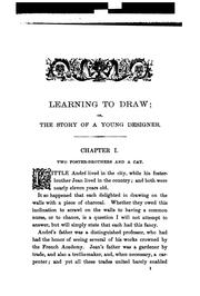 Cover of: Learning to draw: or, The story of a young designer