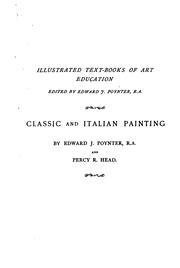 Cover of: Classic and Italian painting