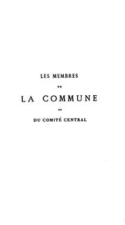 Les membres de la commune et du comité central by Paul Délion