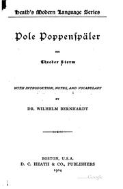 Cover of: Pole Poppenspäler by Theodor Storm