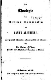 Cover of: Die theologie der Divina commedia des Dante Alighieri