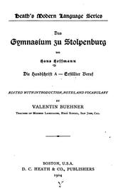 Cover of: Das gymnasium zu Stolpenburg